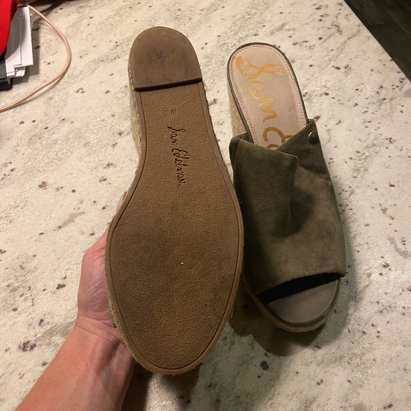 Green Sam Edelman Wedges - Picture 2 of 2